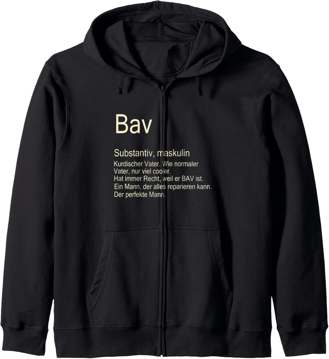 Bav Kurdischer Vater Kapuzenjacke