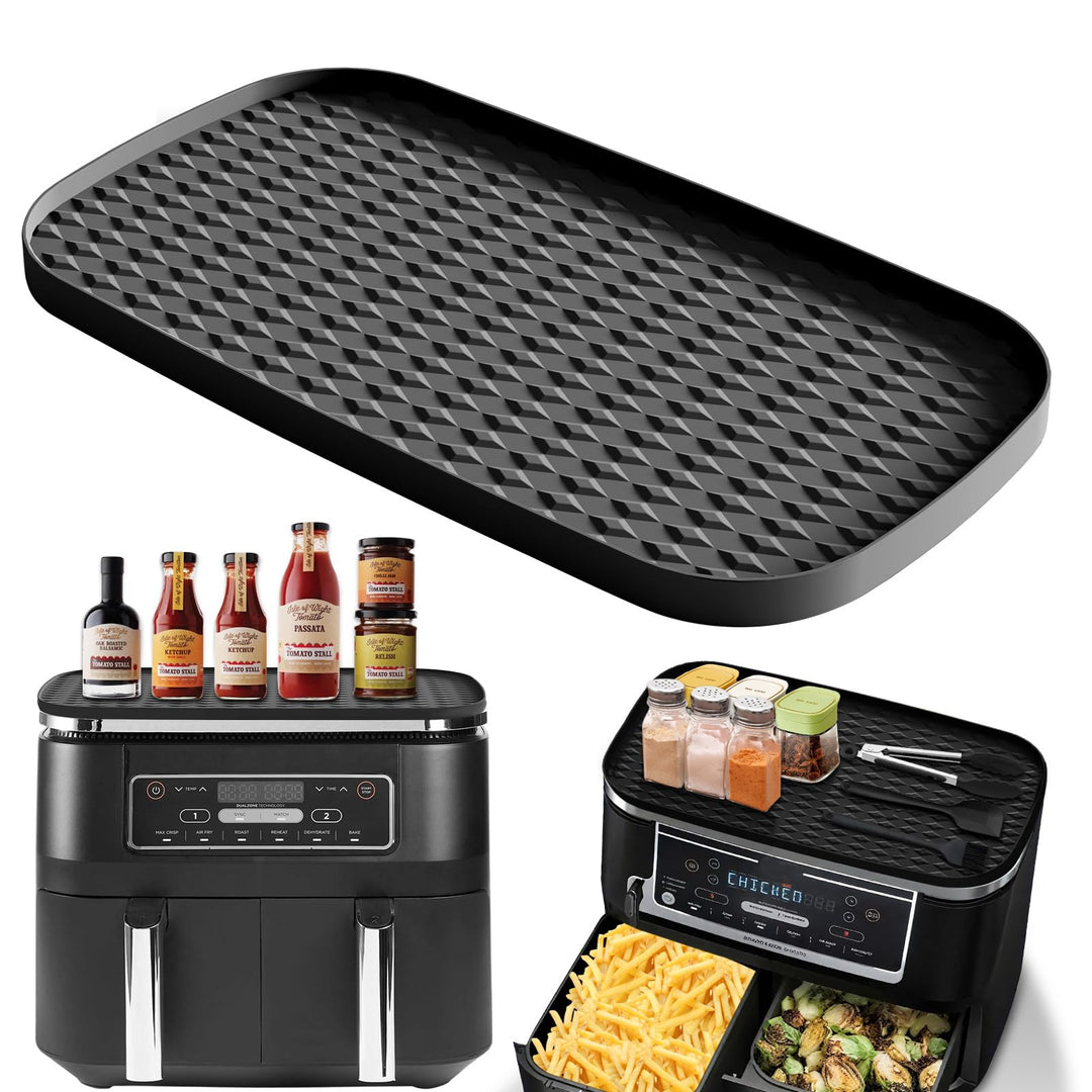 Heissluftfritteuse Silikonmatte Zubehör für Ninja Foodi MAX Dual Zone 9.5l AF400EU, Airfryer Silikon