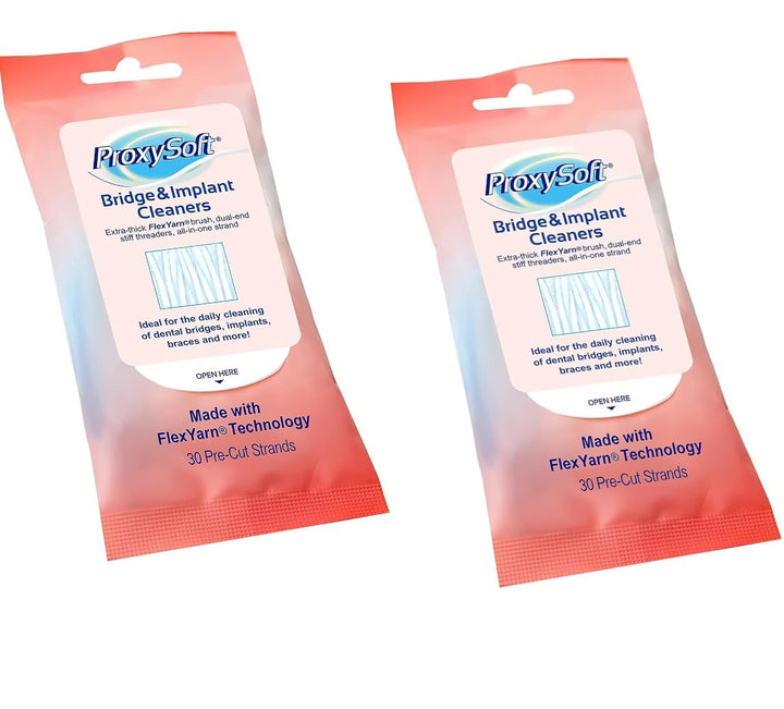 Dental Floss for Bridges and Dental Implants for Optimal Oral Hygiene - Floss Threaders for Bridges
