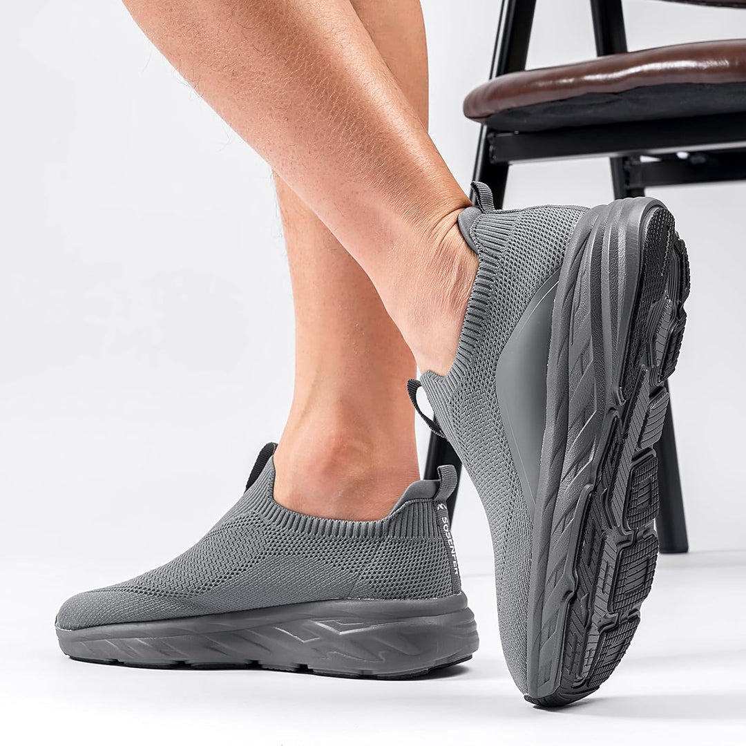 Sosenfer Slip On Sneaker Herren Ohne Schnürsenkel Schuhe Sportschuhe Laufschuhe Leichte Atmungsaktiv