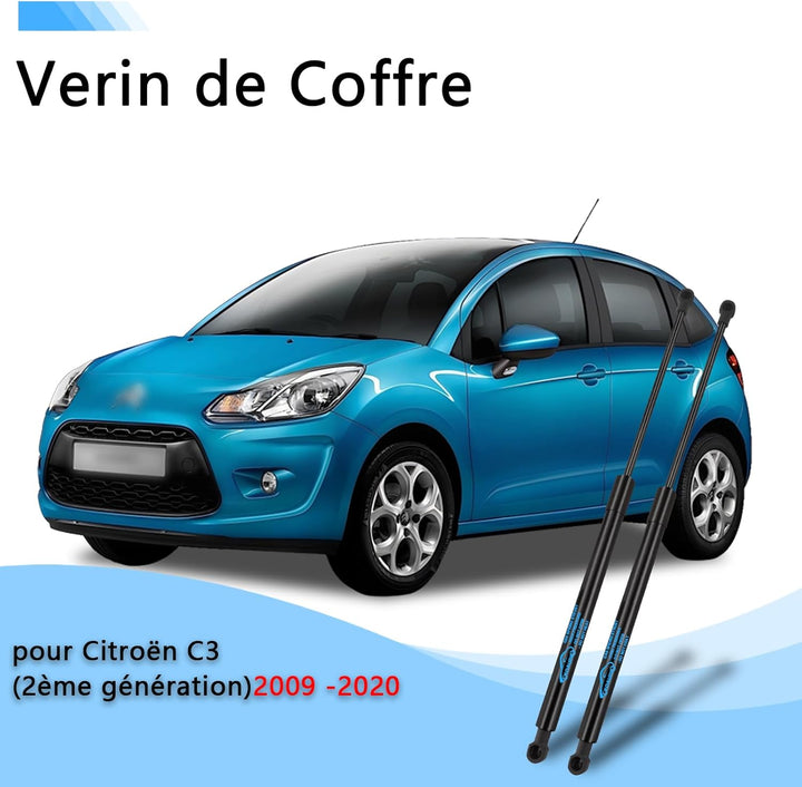 2x Heckklappendämpfer für Citroen C3 (2. Generation) 2009-2020 Gasdruckdämpfer Gasfeder Heckklappe K