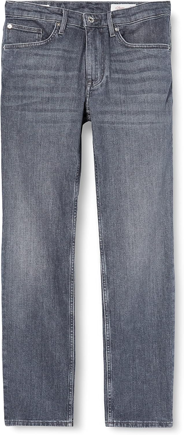 s.Oliver Herren Jeans Hose lang, Fit: Modern Regular 28W / 32L Grey/Black, 28W / 32L Grey/Black