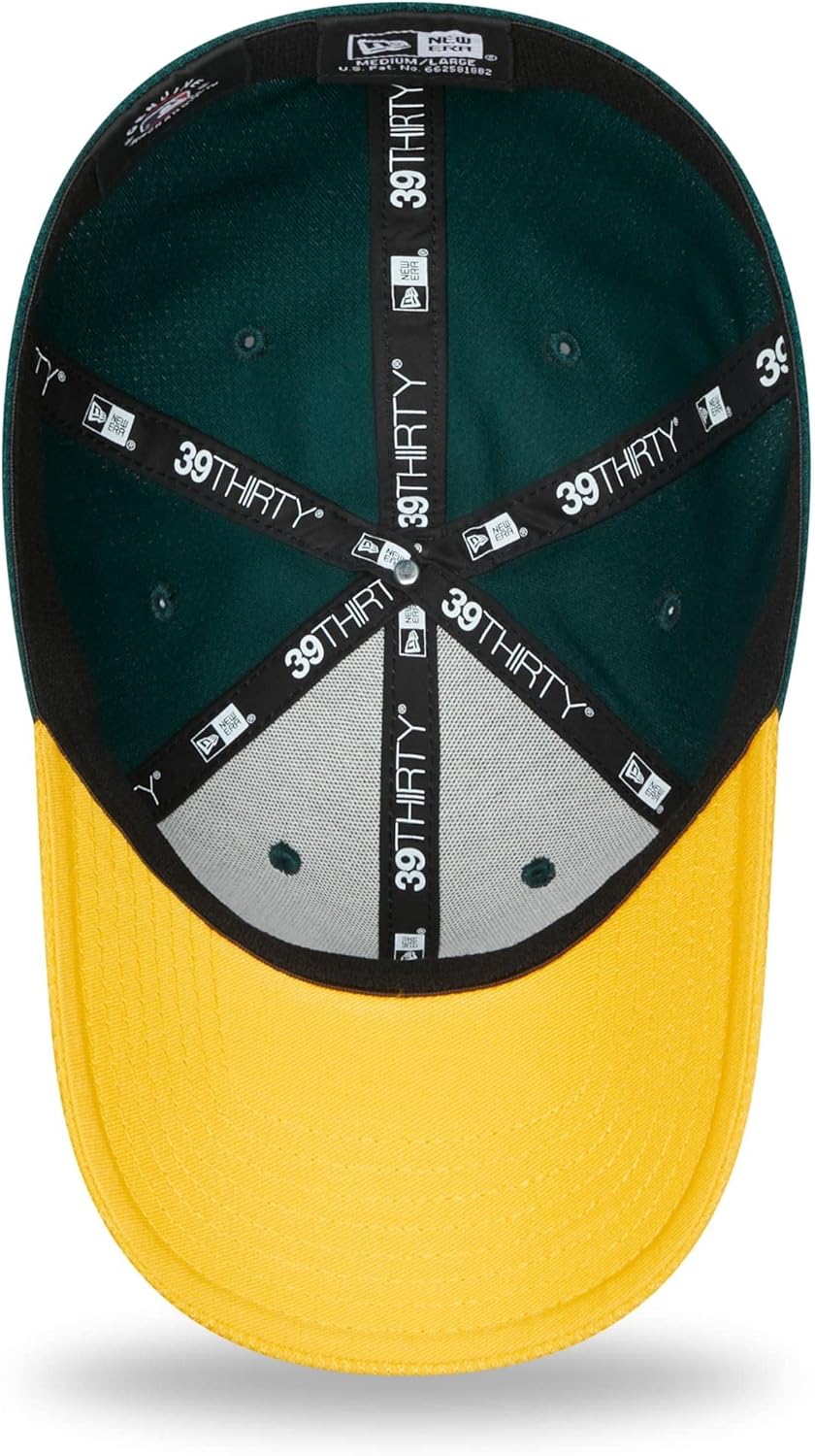 New Era Oakland Athletics MLB Diamond Era DarkGreen 39Thirty Stretch Cap S-M #2-28738, S-M #2-28738
