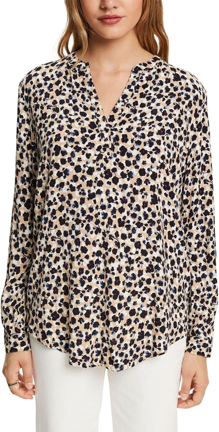 ESPRIT Damen Bluse, 288/Sand 4
