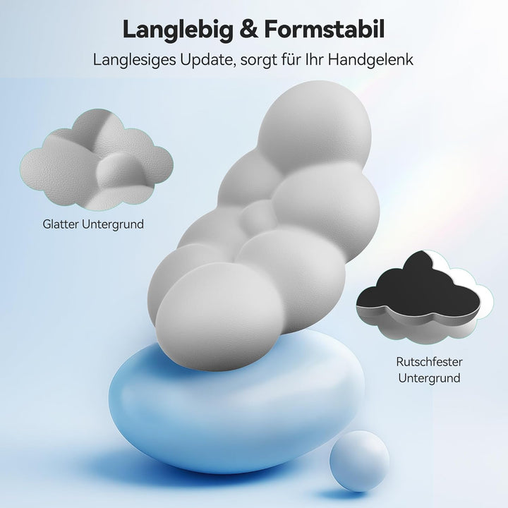 TECKNET Wolke Handballenauflage Tastatur, Ergonomisches & Entspannendes Handgelenk: Memory-Schaum mi