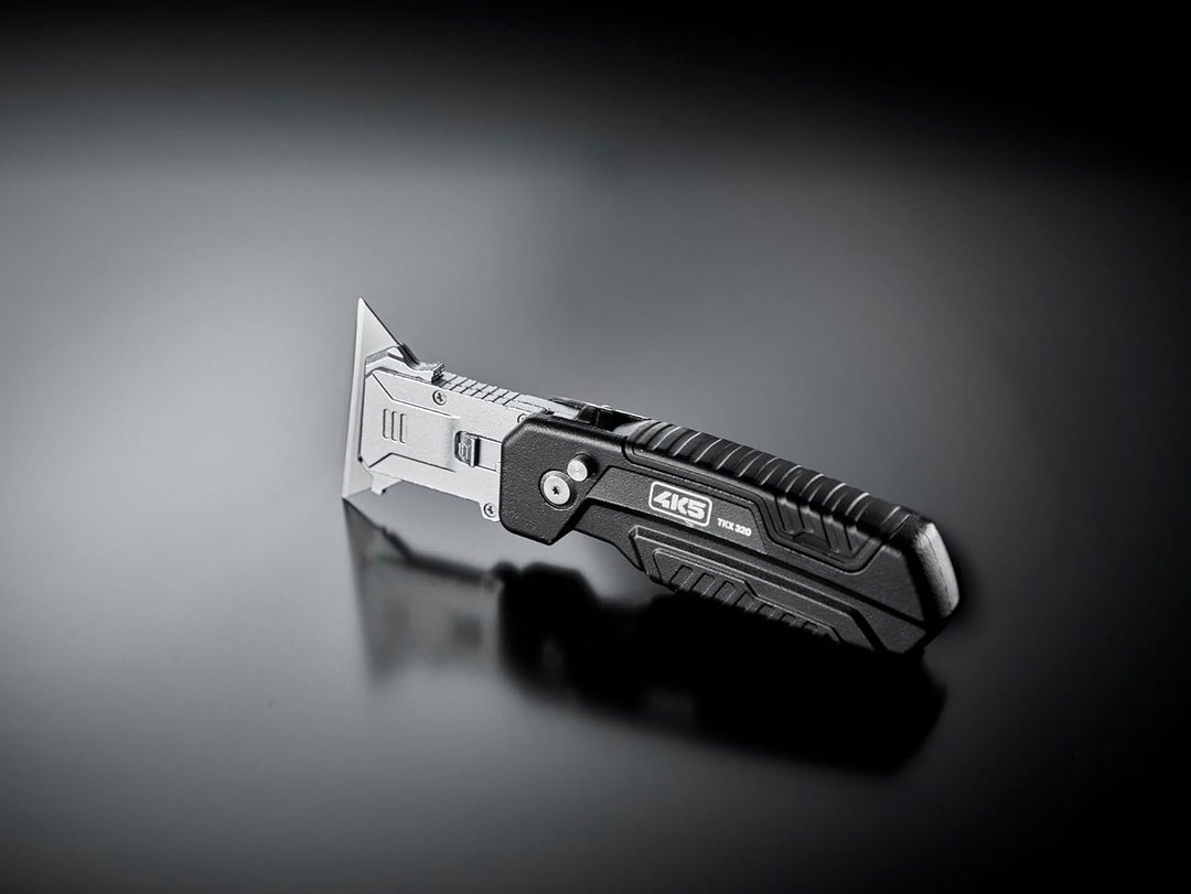 Cuttermesser, TKX 320, mit SK4 Trapezklinge | Schaber-Funktion, 45°/90° einstellbare Klinge, Integri