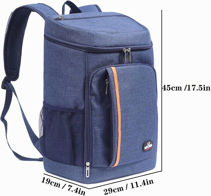 QINGLOU 25L Kühlrucksack Thermo Rucksack Picknickrucksack Kühltasche Gross Isoliert Cooler Bag Männe