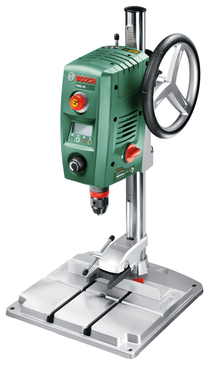 Bosch Home and Garden Tischbohrmaschine PBD 40 (710 W, Max. Bohr-Ø in Stahl/Holz: 13 mm/40 mm, Bohrh