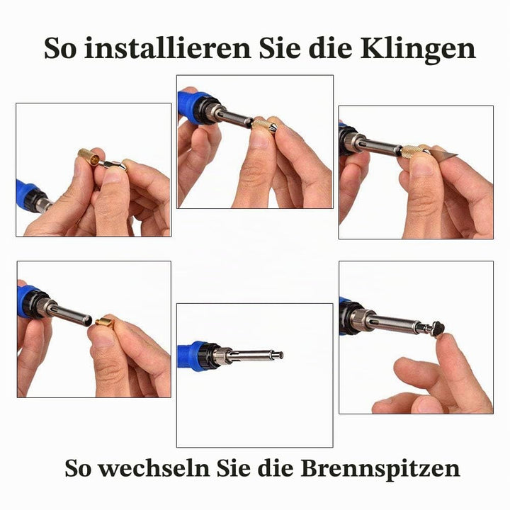 Brandmalerei-Set für Holz, 37 Stück, 60 W, Hobby, für Erwachsene, Brenner, für Holzscheitel, Kork, L