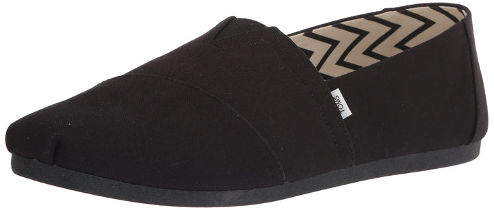 TOMS Herren Alpargata aus Recycelter Baumwolle Flache Slipper 39 EU Schwarz, 39 EU Schwarz