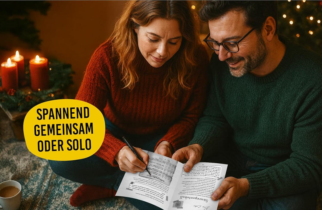 Escape Room Adventskalender für Erwachsene: 24-Tage-Challenge mit spannenden Rätseln zum Lösen bis W