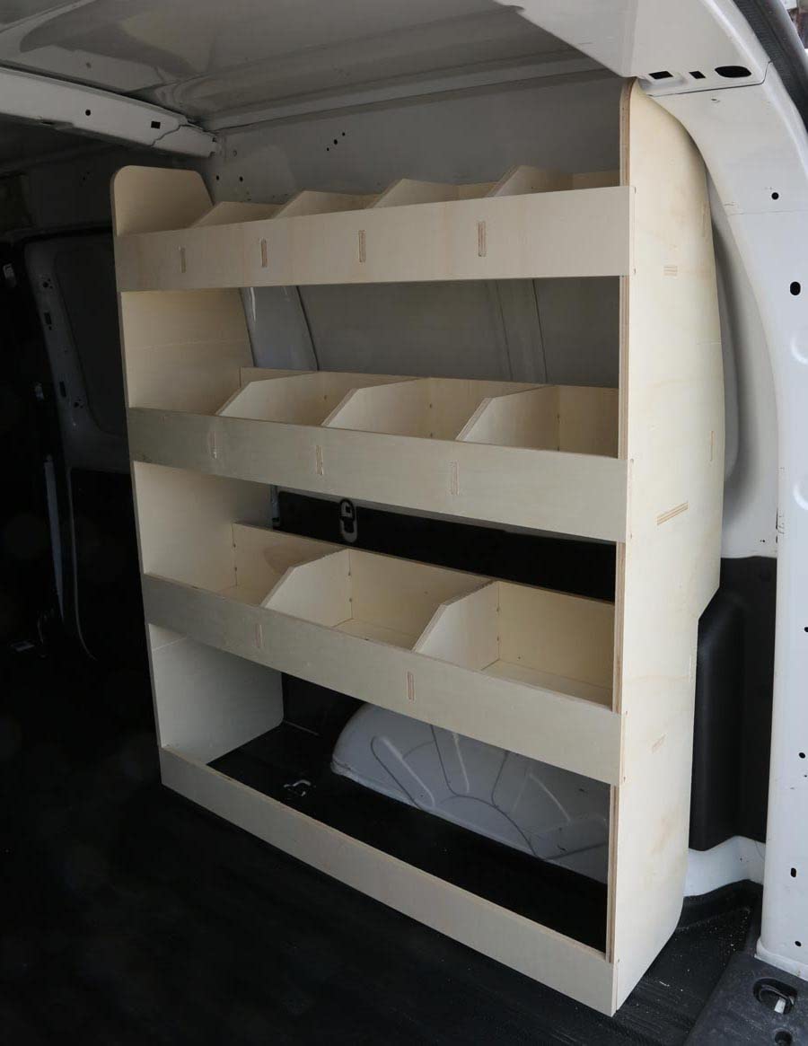 Vanify - Kompatibel mit Renault KANGOO L3 (Maxi) 2008+ Fahrzeugeinrichtung Fahrzeugregale, Beifahrer