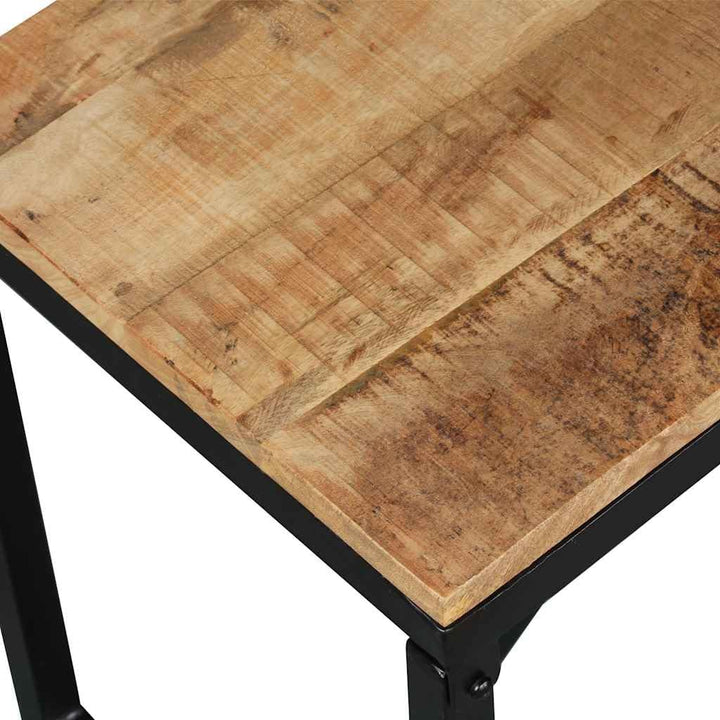 vidaXL Sitzbank Mangoholz Vintage 110x35x45cm Holzbank Wartebank Flurbank Bank 110 x 35 x 45 cm Brau
