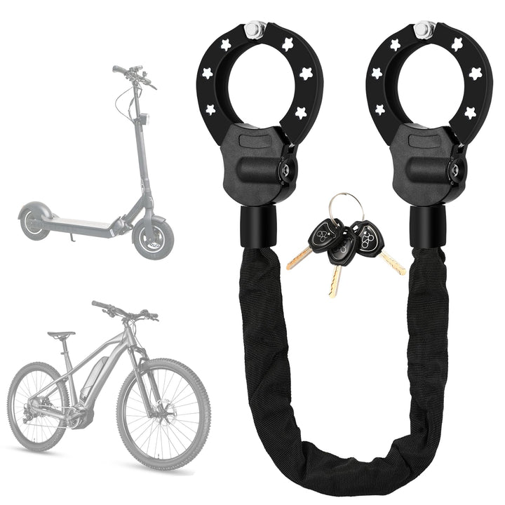 E Scooter Schloss 8mm, Handschellenschloss, Fahrradschlossmit Schlüssel, Hochsicherheits-Schlösser,
