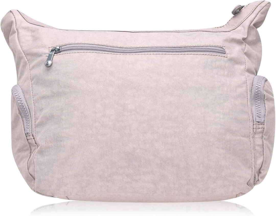 Kipling Damen Gabbie Crossbody, Grey Grau, 35.5x30x18.5 cm (B x H T) EU Einheitsgrösse Grey Gris, Ei