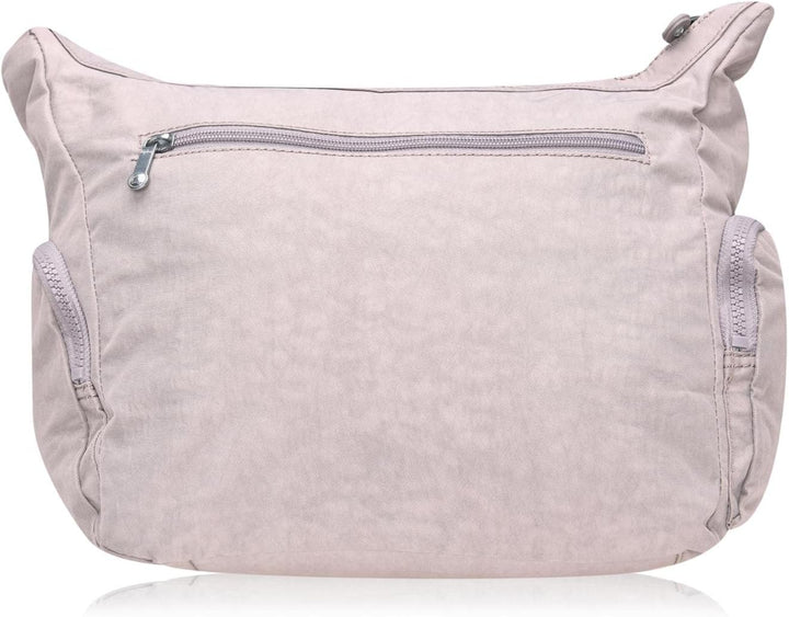 Kipling Damen Gabbie Crossbody, Grey Grau, 35.5x30x18.5 cm (B x H T) EU Einheitsgrösse Grey Gris, Ei