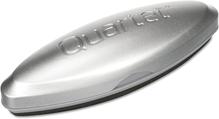 Quartet SFEB3 Weisswandtafelradierer aus Glas, magnetisch, 3-in-1, 16,5 x 3,5 cm, silberfarben Pack