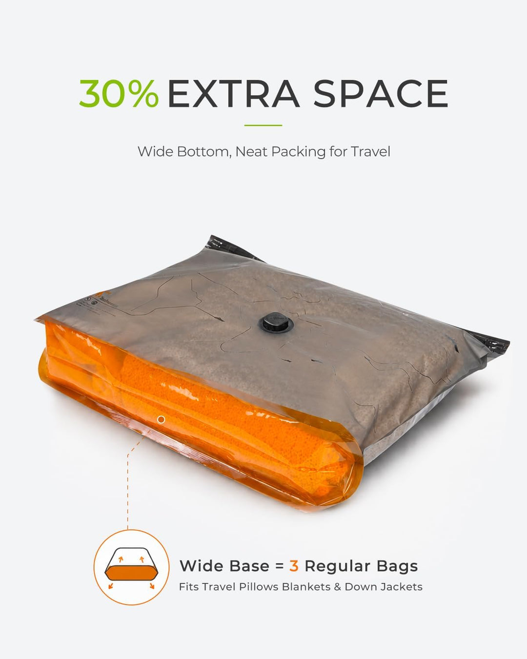 Vacbird 10 Stück Vakuumbeutel für Kleidung, 4 x 40 x 54 cm, 4 x 47 x 64 cm, 2 x 47 x 64 x 12 cm, pla