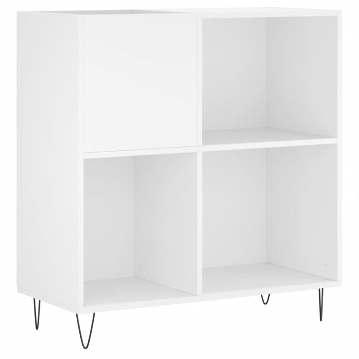 vidaXL Plattenschrank Weiss 84,5x38x89 cm Holzwerkstoff, Weiss