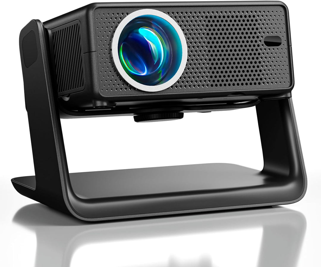 28000 Lumen Smart Beamer, Kompatibel mit Netflix Einyoumily Beamer 1080P, WiFi 6 und Bluetooth, Elek