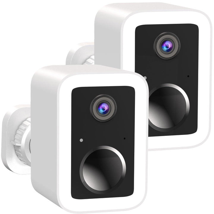 Funstorm 2K Überwachungskamera Aussen Akku - Dual-Band WLAN (2.4/5GHz) Videoüberwachung mit Flutlich
