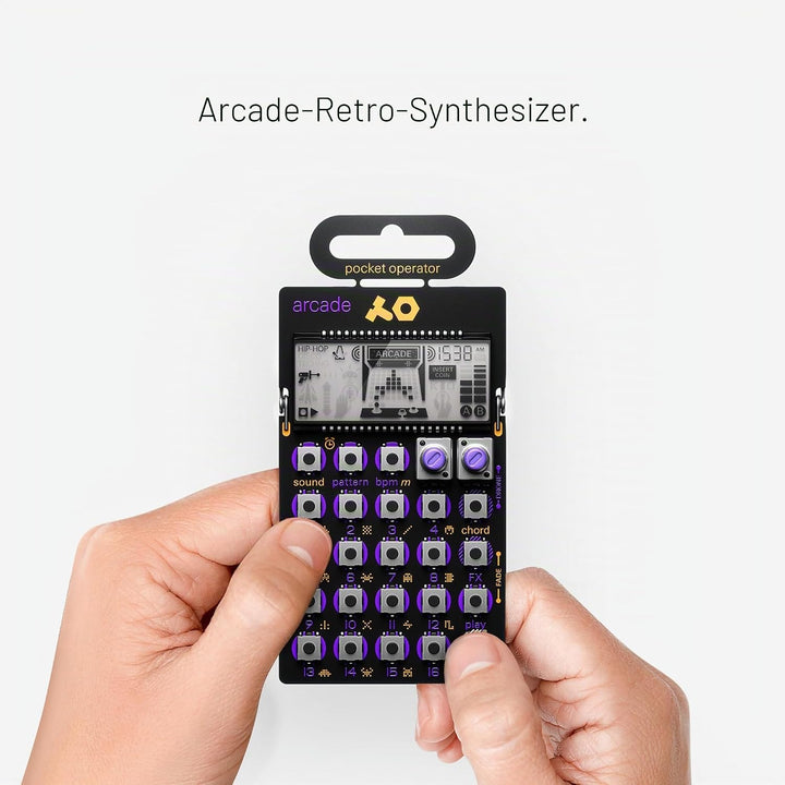 Teenage Engineering PO-20 arcade Synthesizer und Sequencer (Pocket Operator mit 16 Chords, LCD Displ