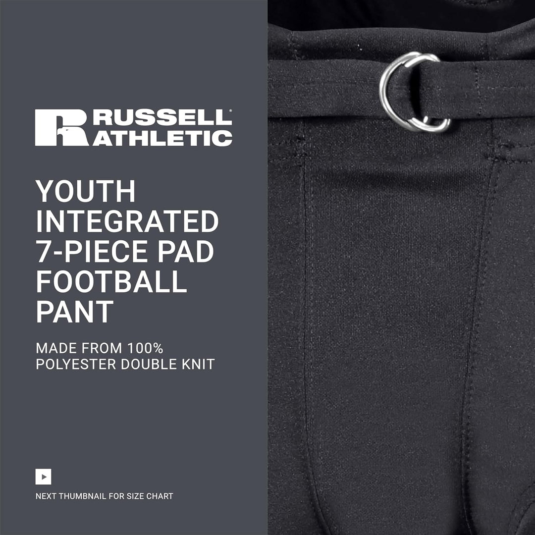 Russell Athletic Integrierte Fussballhose für Jugendliche, 7-teilig S Stealth, S Stealth