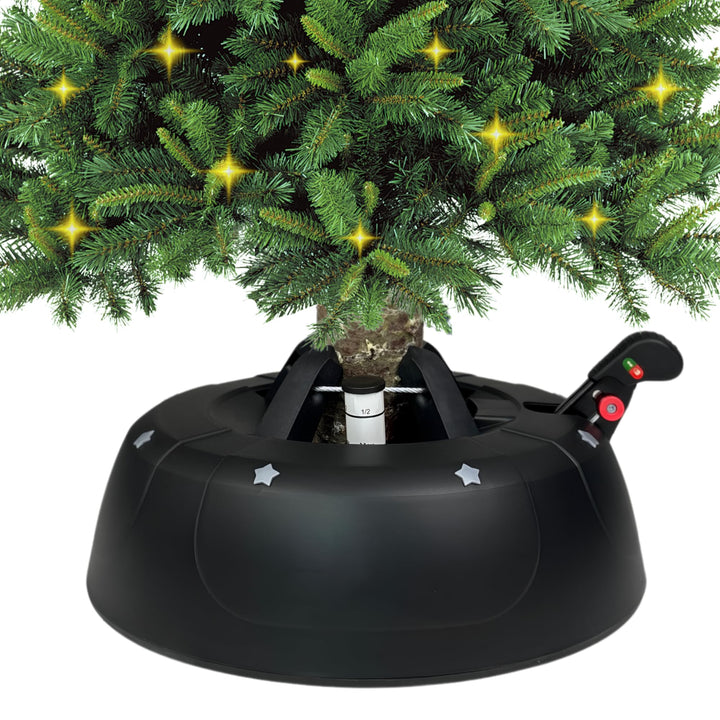 Stabiler Christbaumständer für Baumhöhe bis 2,5m, mit Fusspedal und Einseiltechnik, inkl. 2,5L Wasse