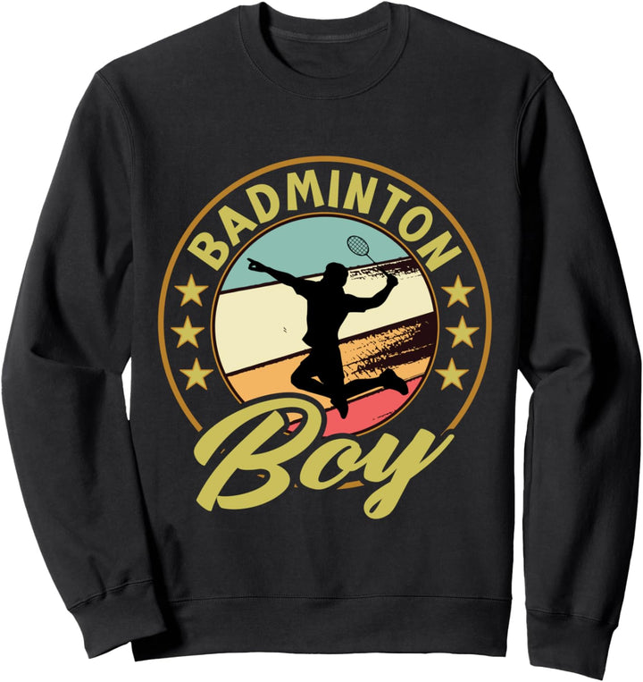 Vintage Federball Design für Badminton Spieler | Badminton Sweatshirt