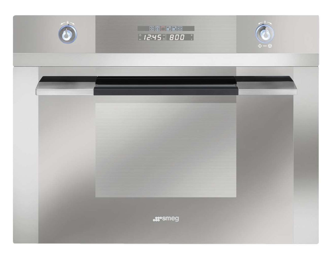 Smeg SC45M2 Kompakt Mikrowelle mit Grill Edelstahl