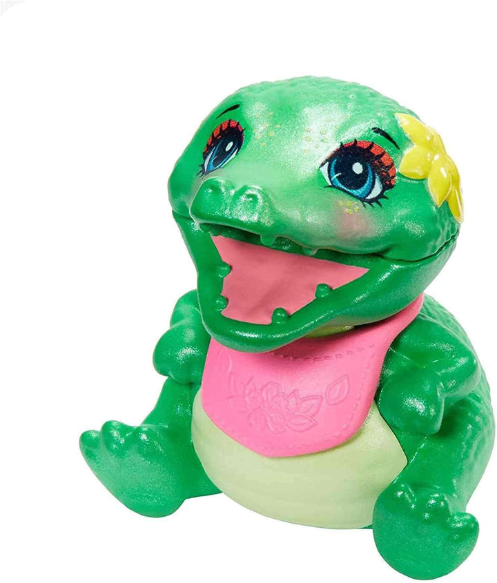 Enchantimals Zahnarztpraxis Spielset mit Andie Alligator-Puppe (15 cm), Tierfigur und über 10 Zubehö