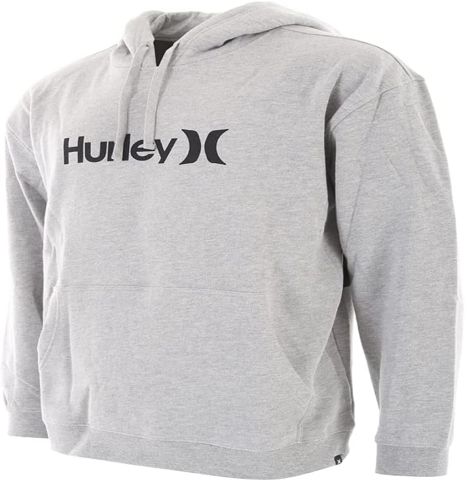 Hurley Herren M OAO Solid Core Po Fleece Sweatshirt S Dk Grau Htr, S Dk Grau Htr