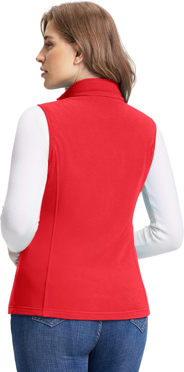Outdoor Ventures Damen Weste Fleece Outdoor Polar Fleeceweste Ärmellos Jacke Luafwesten für Frauen S