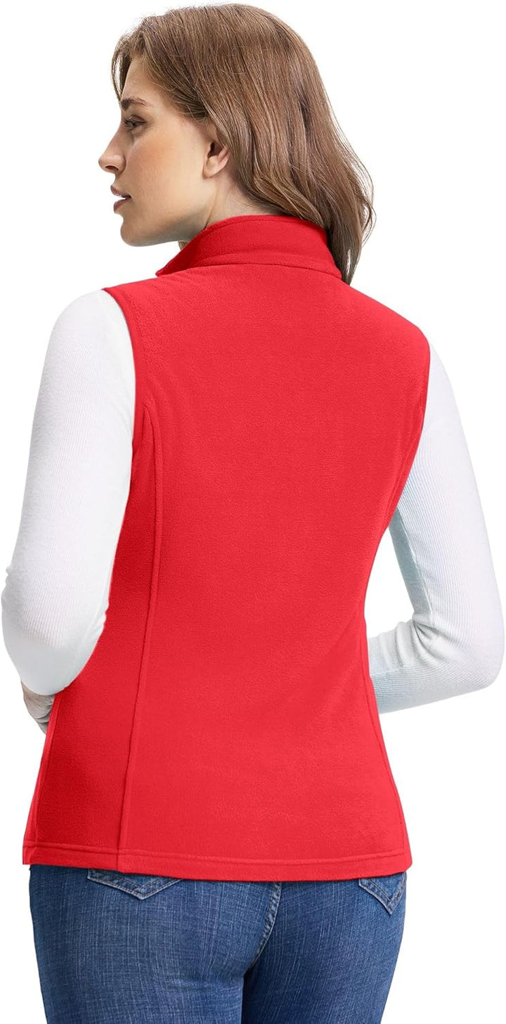 Outdoor Ventures Damen Weste Fleece Outdoor Polar Fleeceweste Ärmellos Jacke Luafwesten für Frauen S