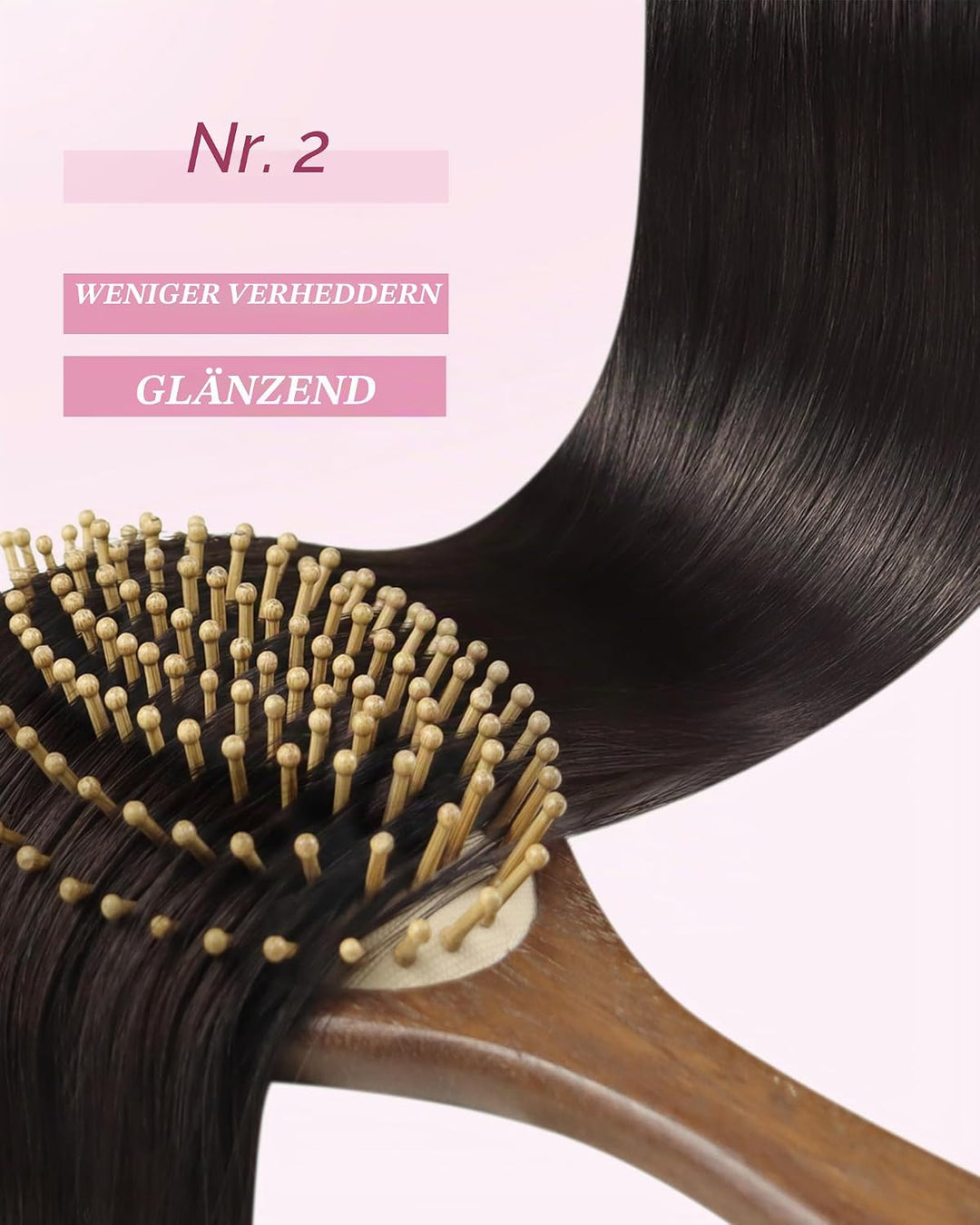 YoungSee Extensions Echthaar Microring Braun 40cm Microring Extensions Echthaar 1g Micro Ring Hair E