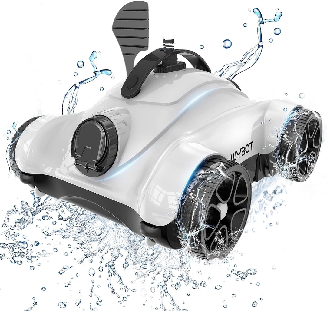 WYBOT Poolroboter mit 150W Leistungsstarke zum Reinigen grosser Blätter und Steine, Poolsauger mit D