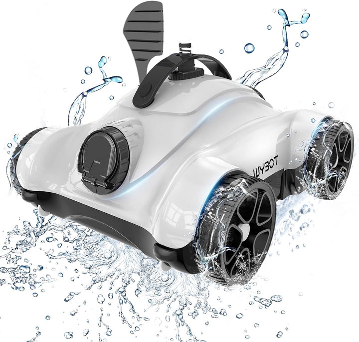 WYBOT Poolroboter mit 150W Leistungsstarke zum Reinigen grosser Blätter und Steine, Poolsauger mit D