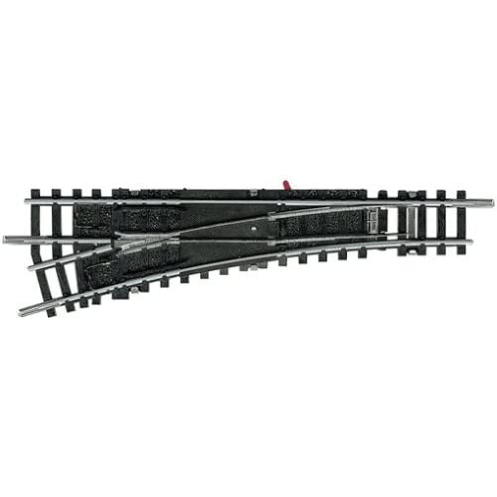 Minitrix 14938 - Manuelle Handweiche Links – Radius R4 15° - Detailgetreue Modelleisenbahn-Zubehör -