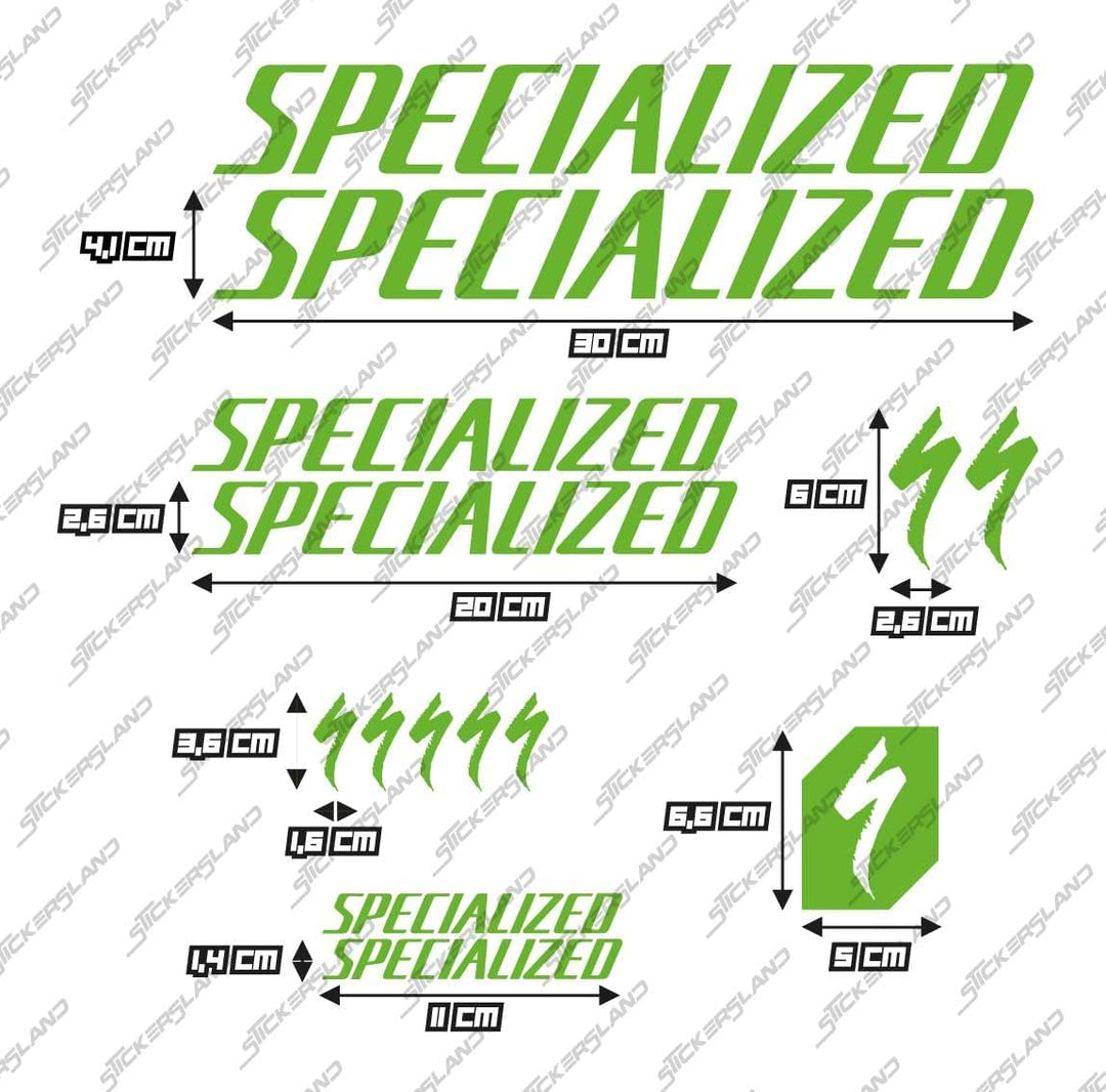Stickersland® Aufkleber-Set kompatibel mit Rahmen MTB Mountainbike und Helm | Aufkleber-Aufkleber fü