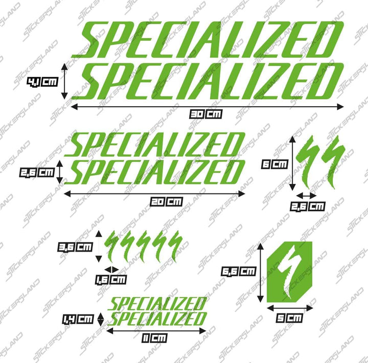 Stickersland® Aufkleber-Set kompatibel mit Rahmen MTB Mountainbike und Helm | Aufkleber-Aufkleber fü