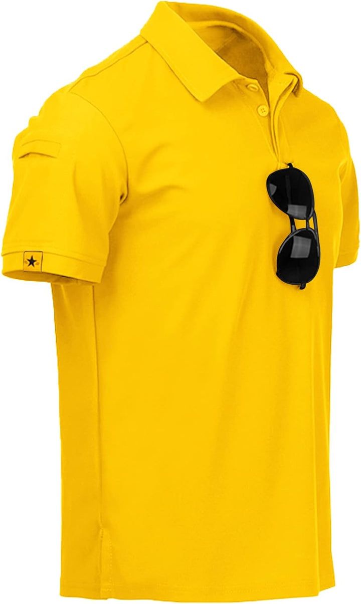 igeekwell Poloshirt Herren Kurzarm Atmungsaktives Golf-Polo-Hemd Summer Poloshirts Männer mit Brille