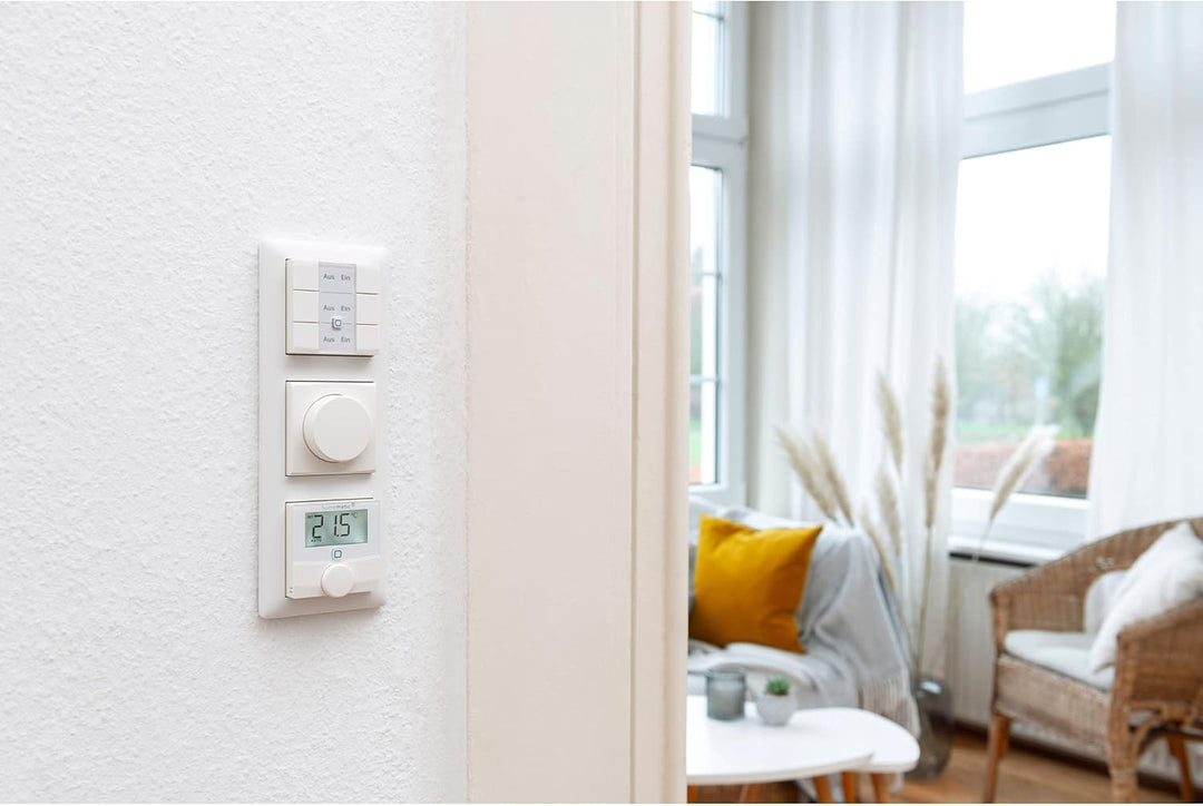 Homematic IP Smart Home Wandthermostat mit Schaltausgang HmIP-BWTH – für Markenschalter, 230 V für 2