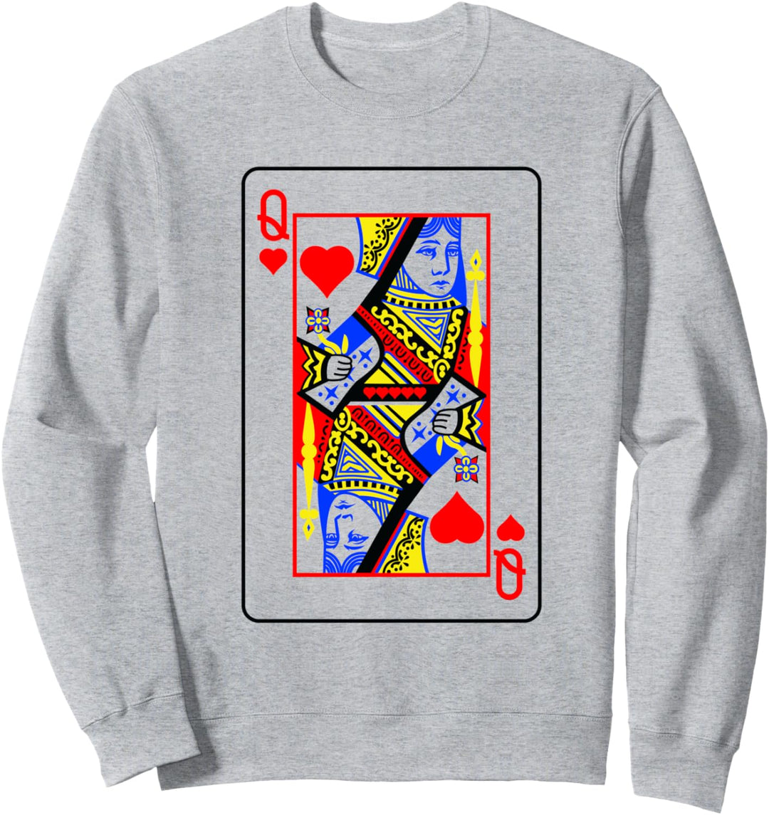 Herzdamen Poker Kartenspiele Karten Bluffing Casino Sweatshirt