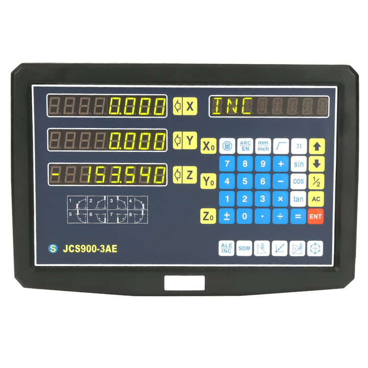 EVTSCAN 3 Axis 10 ″ LCD Digital Readout Console, DRO System für Drehmaschinen, Fräsmaschinen, Schlei