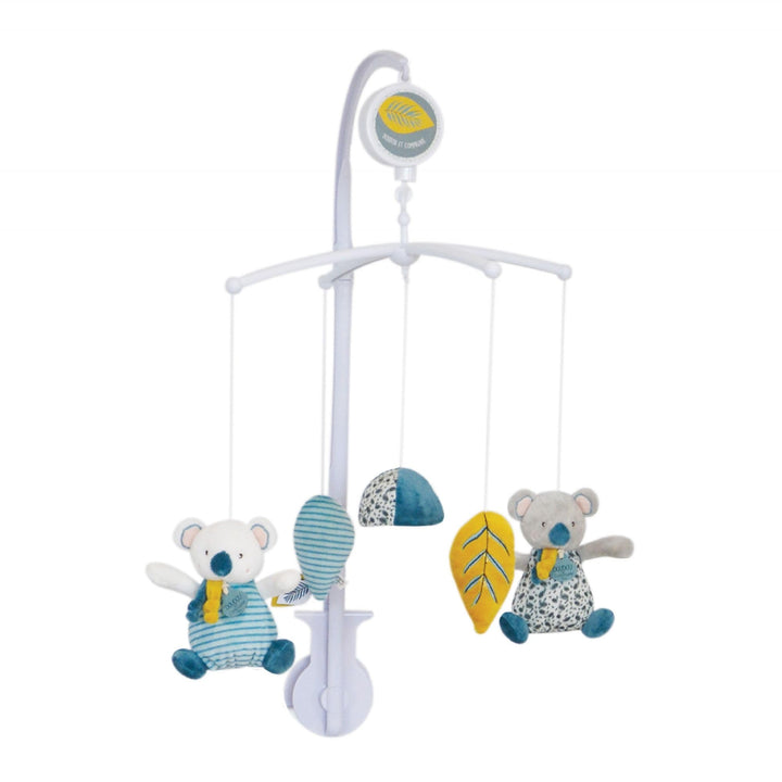 Doudou et Compagnie - Mobile mit Musik für Babys, mit Plüsch, Koala, 41 x 11 x 30 cm, Blau – Yoca Le