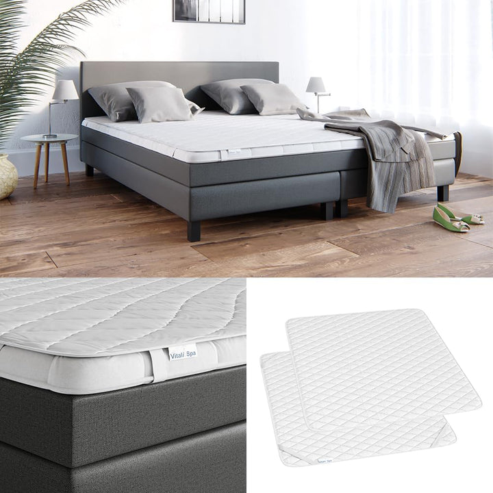 Vitalispa Matratzenschoner, Weiss, 180 x 200 cm Versteppung, 180 x 200 cm