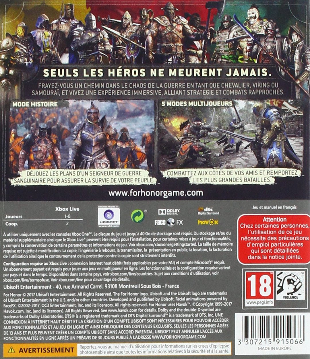 Für Honor – Xbox One nv prix.