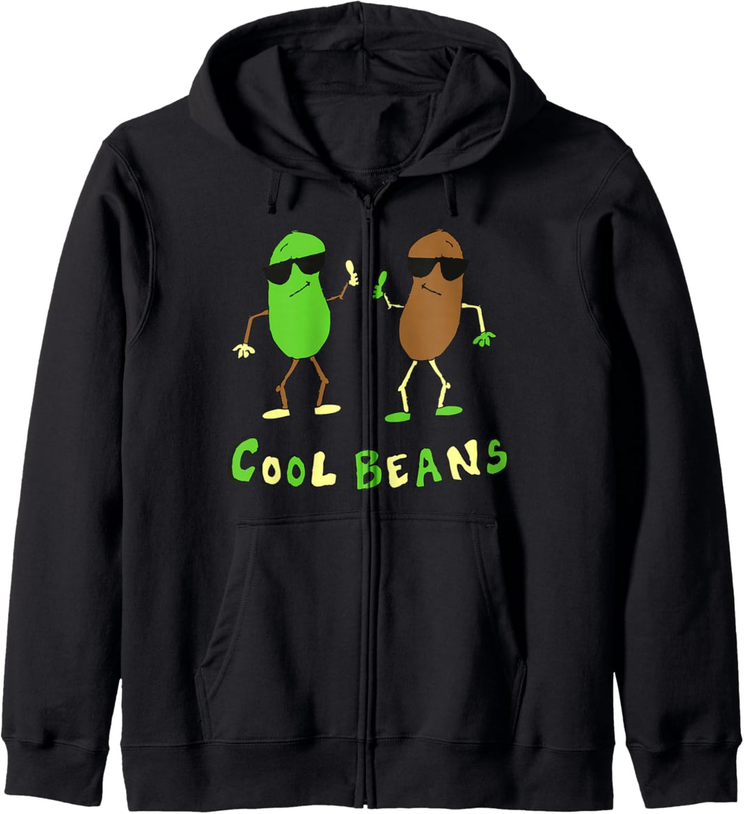 Cool Beans Retro 80's Kapuzenjacke