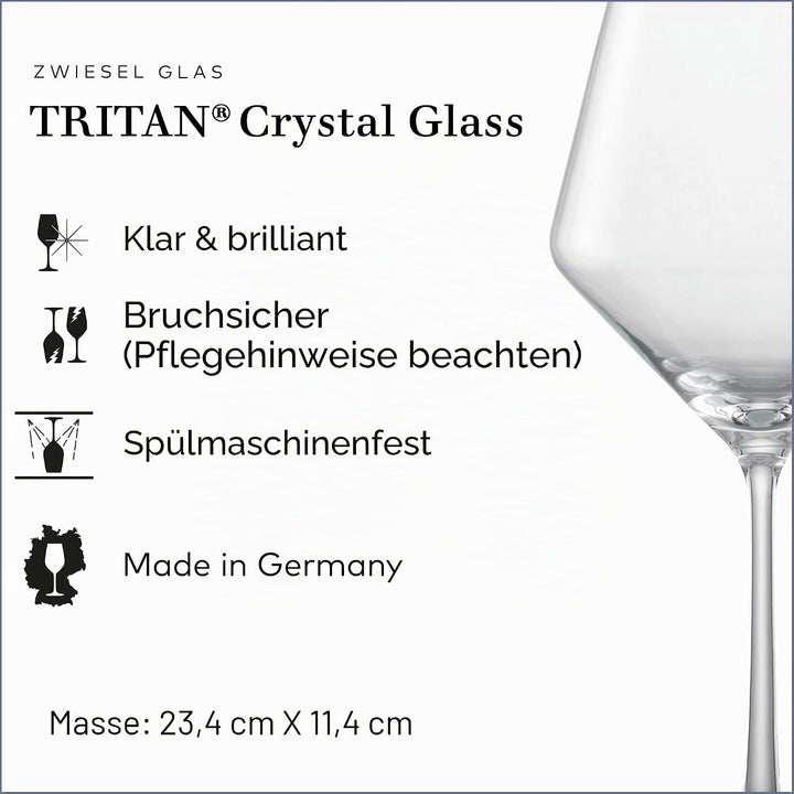 Schott Zwiesel 141104 Pure Bourgogne Goblet, 0.69 L, 6 Stück Single Burgundy goblet, Single Burgundy