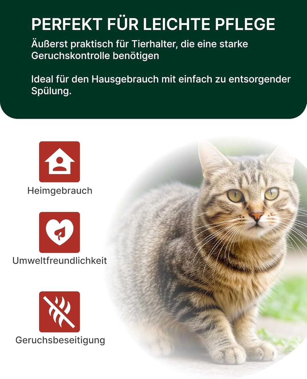 Vielschichtig Antibacterial Katzenstreu Pellets aus Weisses Zedernholz | 100% Pflanzliche Katzenstre